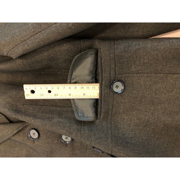 Jones Wear Suit Women Size 16 Gray Lapel Notch Collar Pocket Long Sleeve Preppy - Picture 6 of 10
